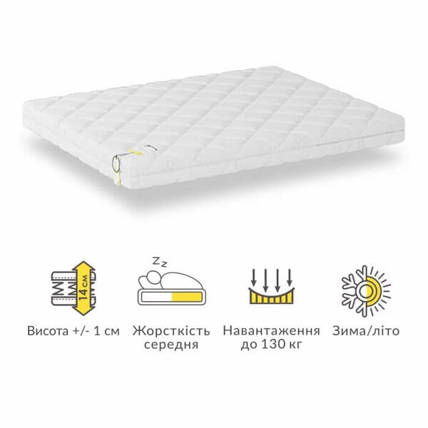 Двосторонній безпружинний матрац Солідіті